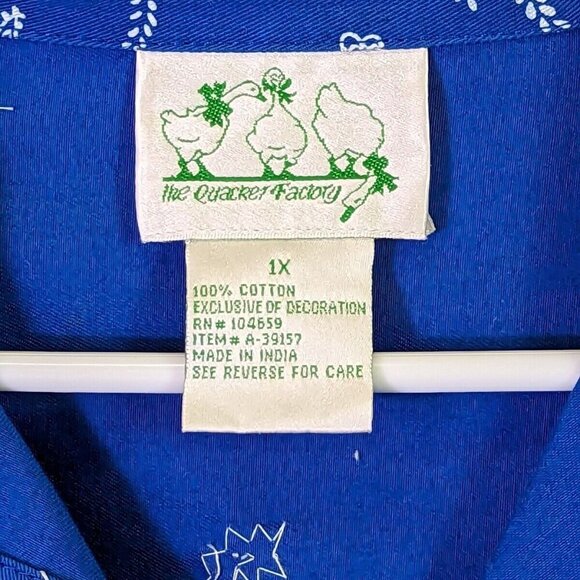 Quacker Factory Women Plus size 1X Rhinestone Handkerchief Lightweight Jacket - Picture 9 of 16